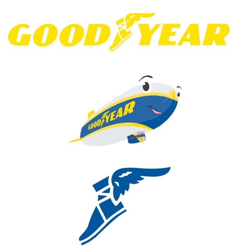 Goodyear, Blimp, and Wingfoot Tattoos (Pack of 15)
